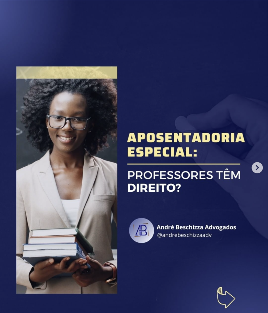 Na imagem: Uma mulher negra usando óculos com três livros nas mãos. Frase: Aposentadoria Especial: Professor tem direito?